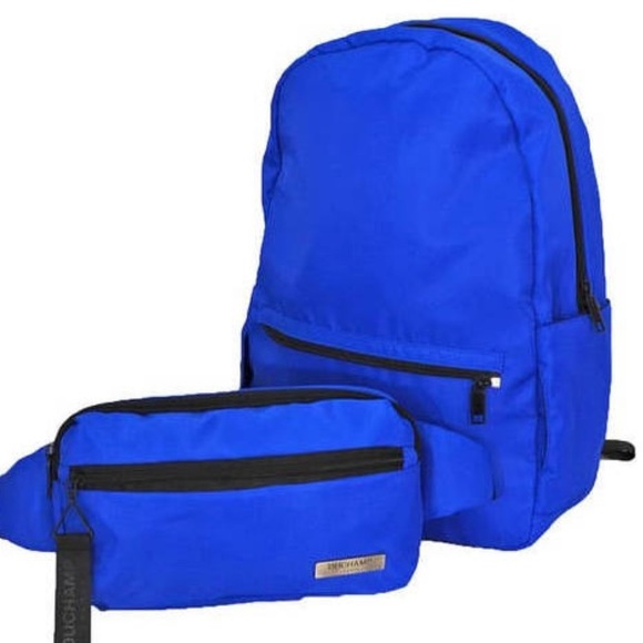 NEW wTag-DUCHAMP Blue 2-in-1 Backpack and Waist-pack - Picture 5 of 5